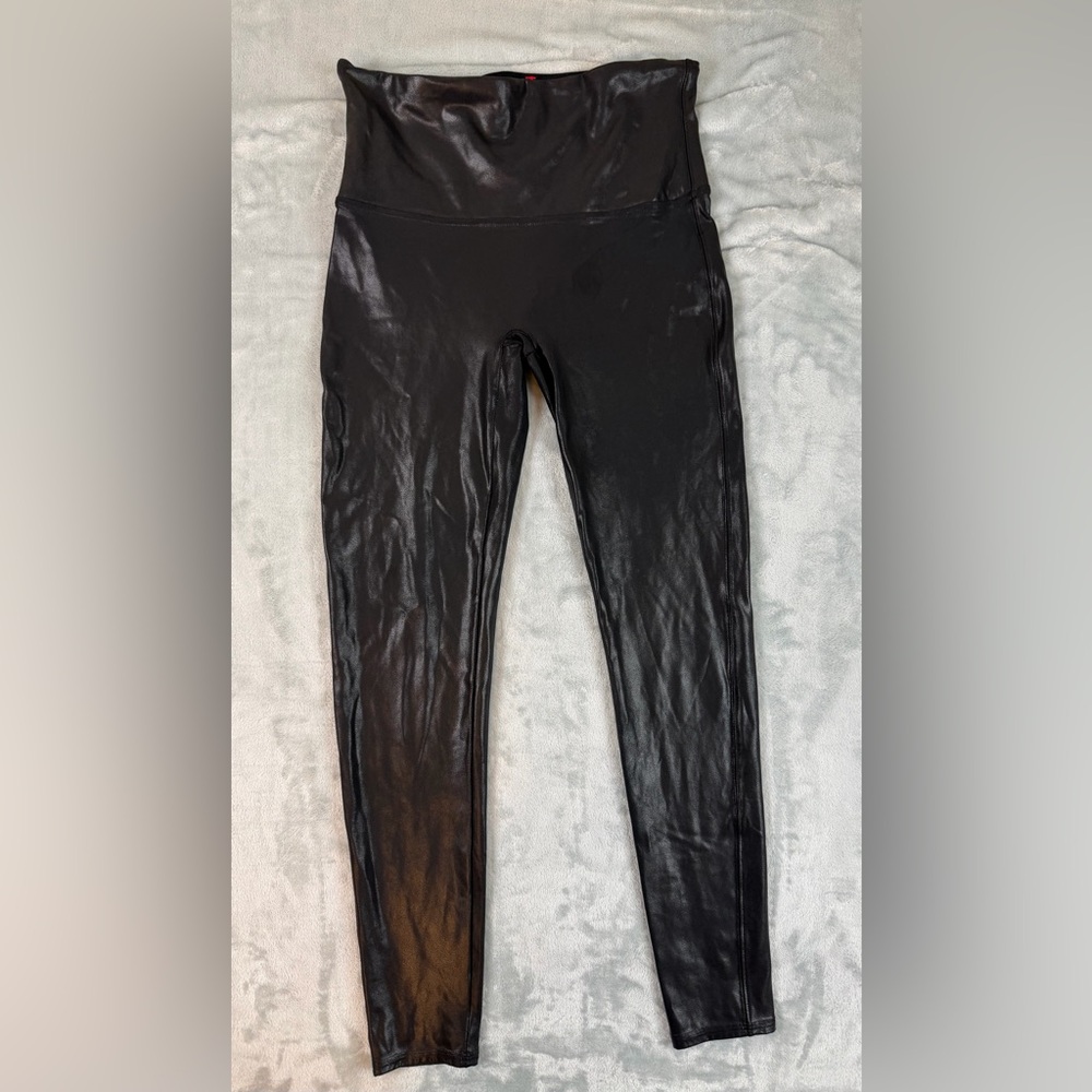 SPANX Faux Leggings Women’s XL Black High Waisted